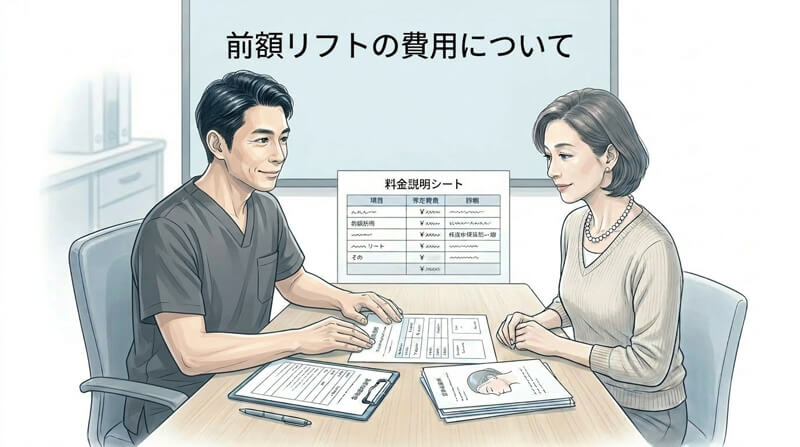 前額リフトの費用