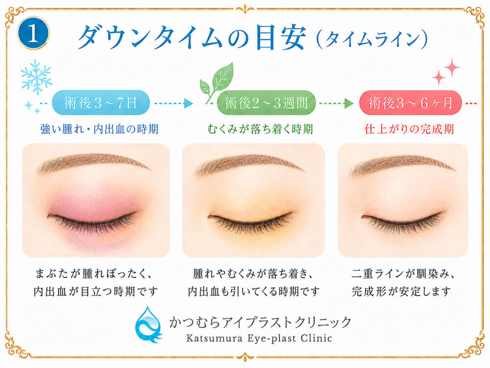 ダウンタイムの目安
