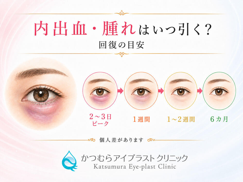 内出血・腫れはいつ引く？