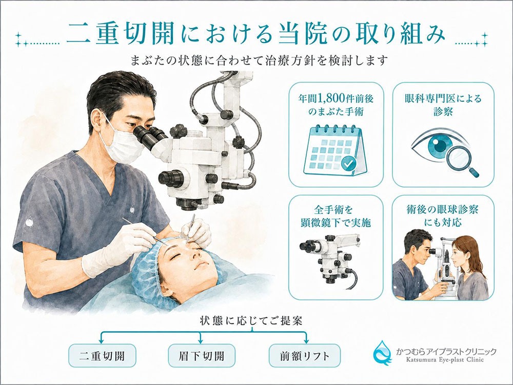 二重切開における当院の取り組み