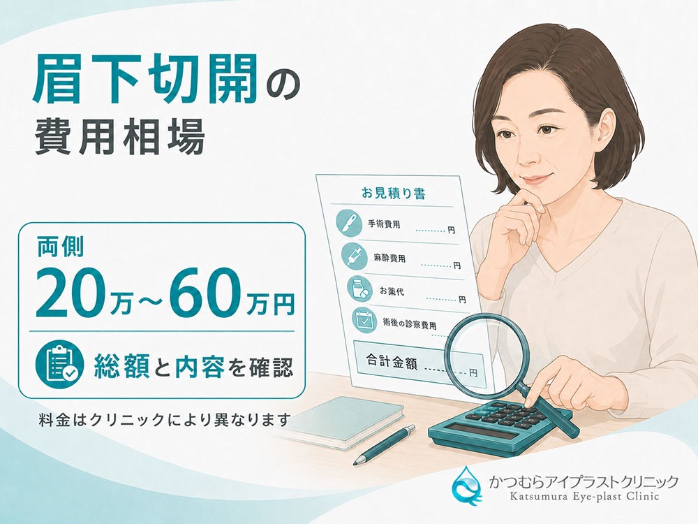 眉下切開の費用相場