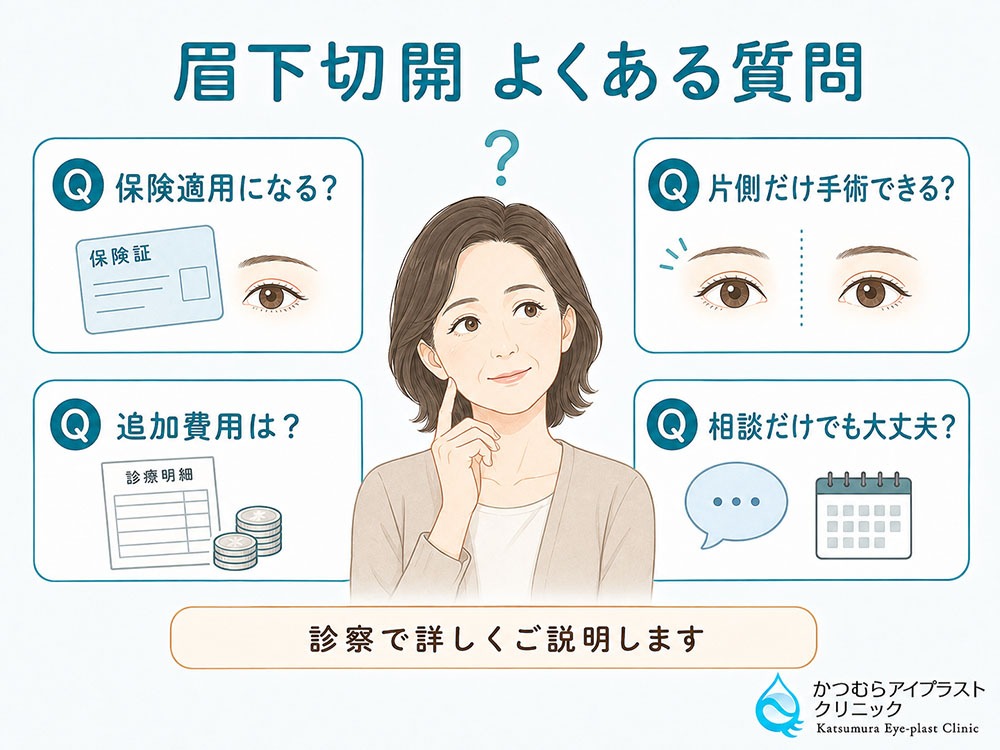 眉下切開 よくある質問