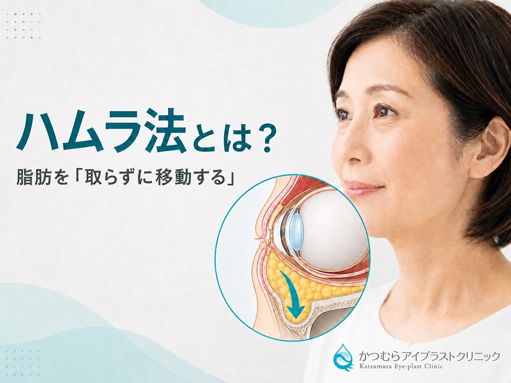 ハムラ法とは？脂肪を「取らずに移動する」目の下の手術を、まぶたの専門医師が解説
