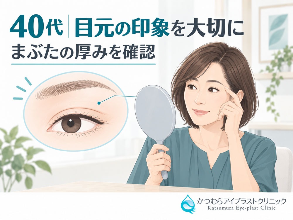 40代目元の印象を変えたくない場合
