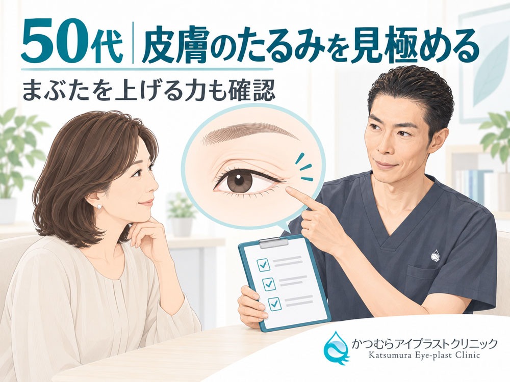 50代皮膚のたるみが中等度の場合