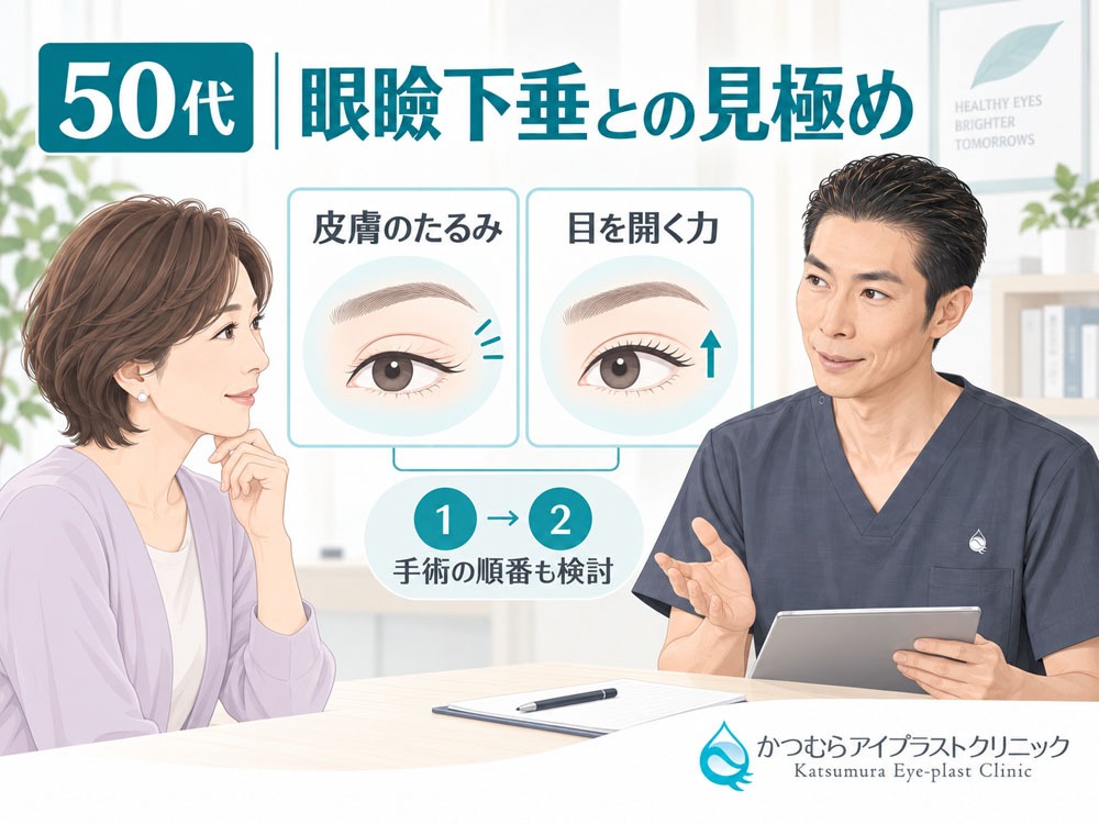 50代 眼瞼下垂との見極め