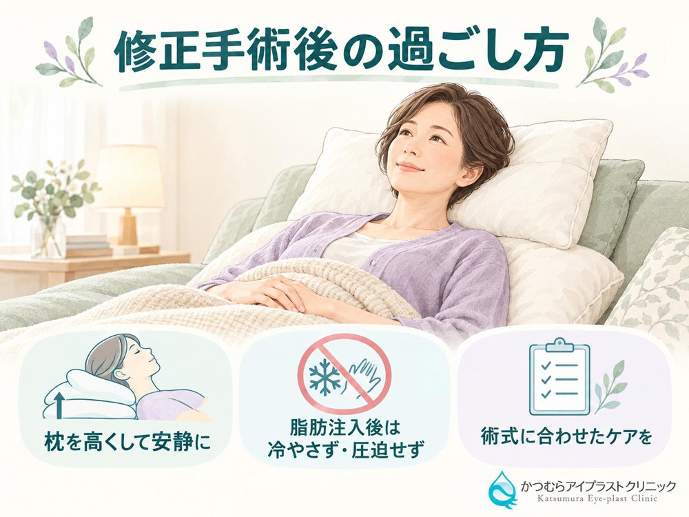 修正手術後の過ごし方