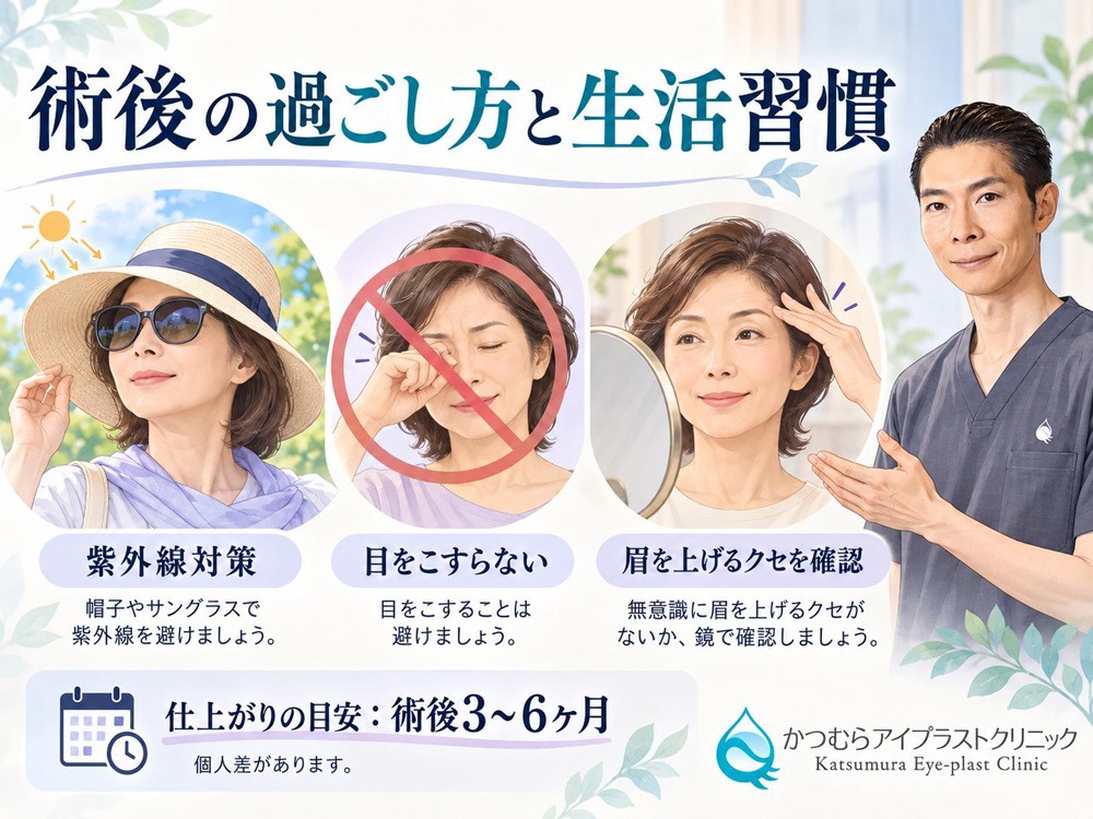 術後の過ごし方と、持続性に関わる生活習慣