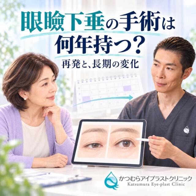 眼瞼下垂の手術は何年持つ？再発と長期の変化