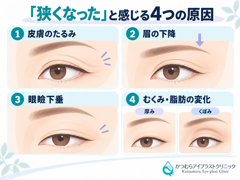 「狭くなった」と感じる4つの原因