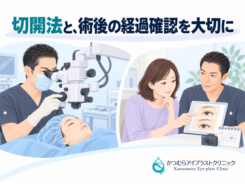 切開法と術後の経過確認を大切に