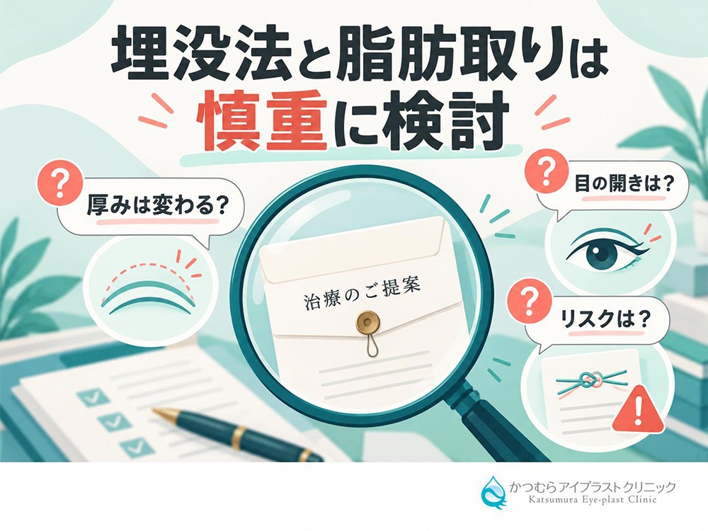 埋没法と脂肪取りは慎重に検討