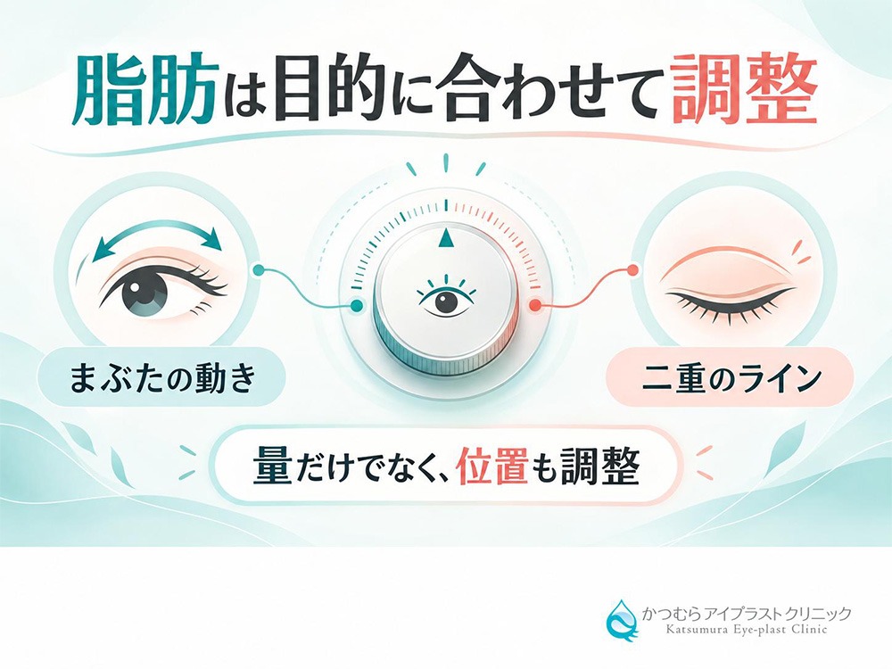 脂肪は目的に合わせて調整