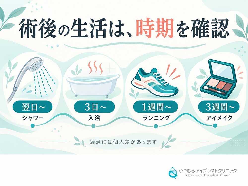 術後の生活は、時期を確認