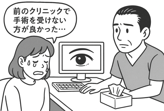 手術を受けたことを公開している女性患者