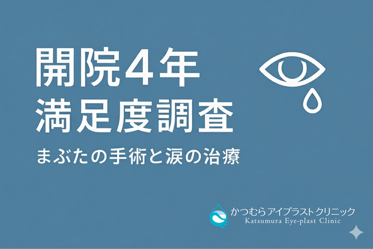 開院4年　満足度調査　かつむらアイプラストクリニック