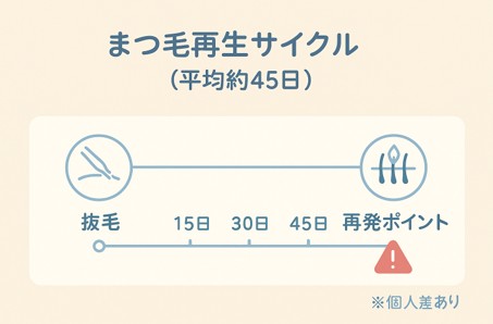 まつ毛再生サイクル
