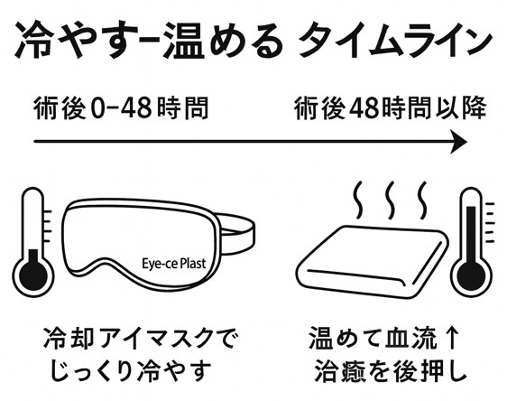 冷やす-温めるタイムライン