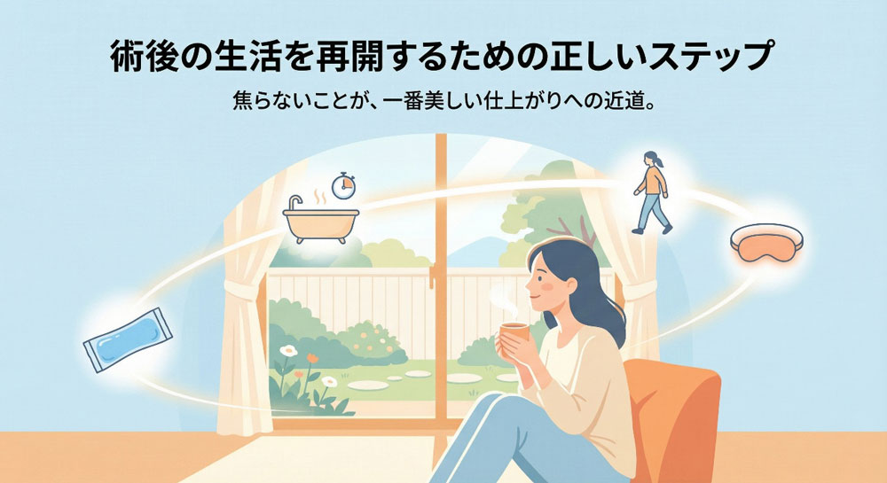 術後の生活を正しく再開するために