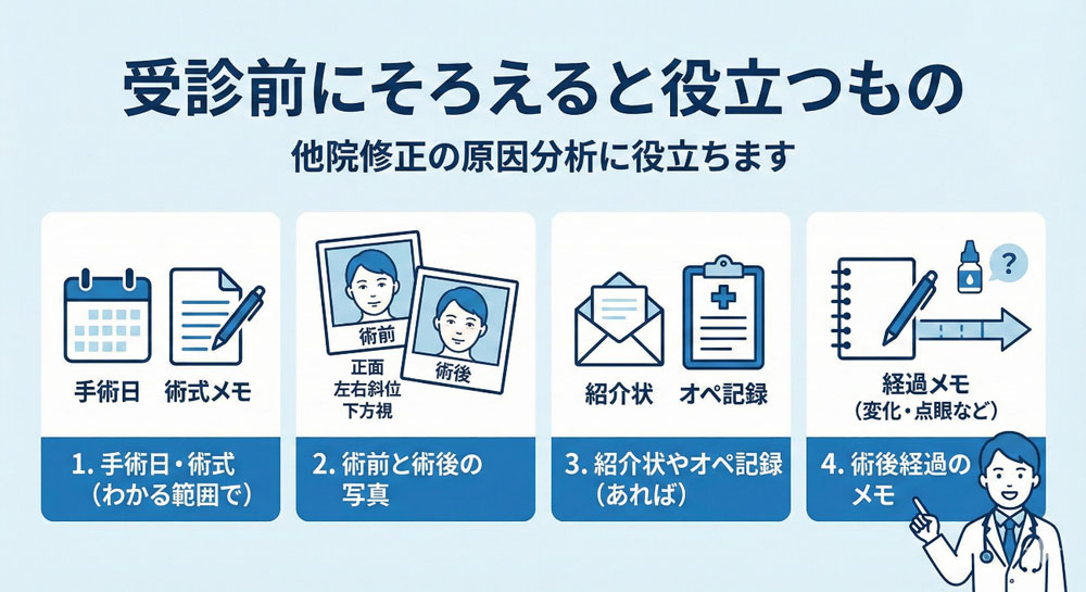 受診前にそろえると役立つもの