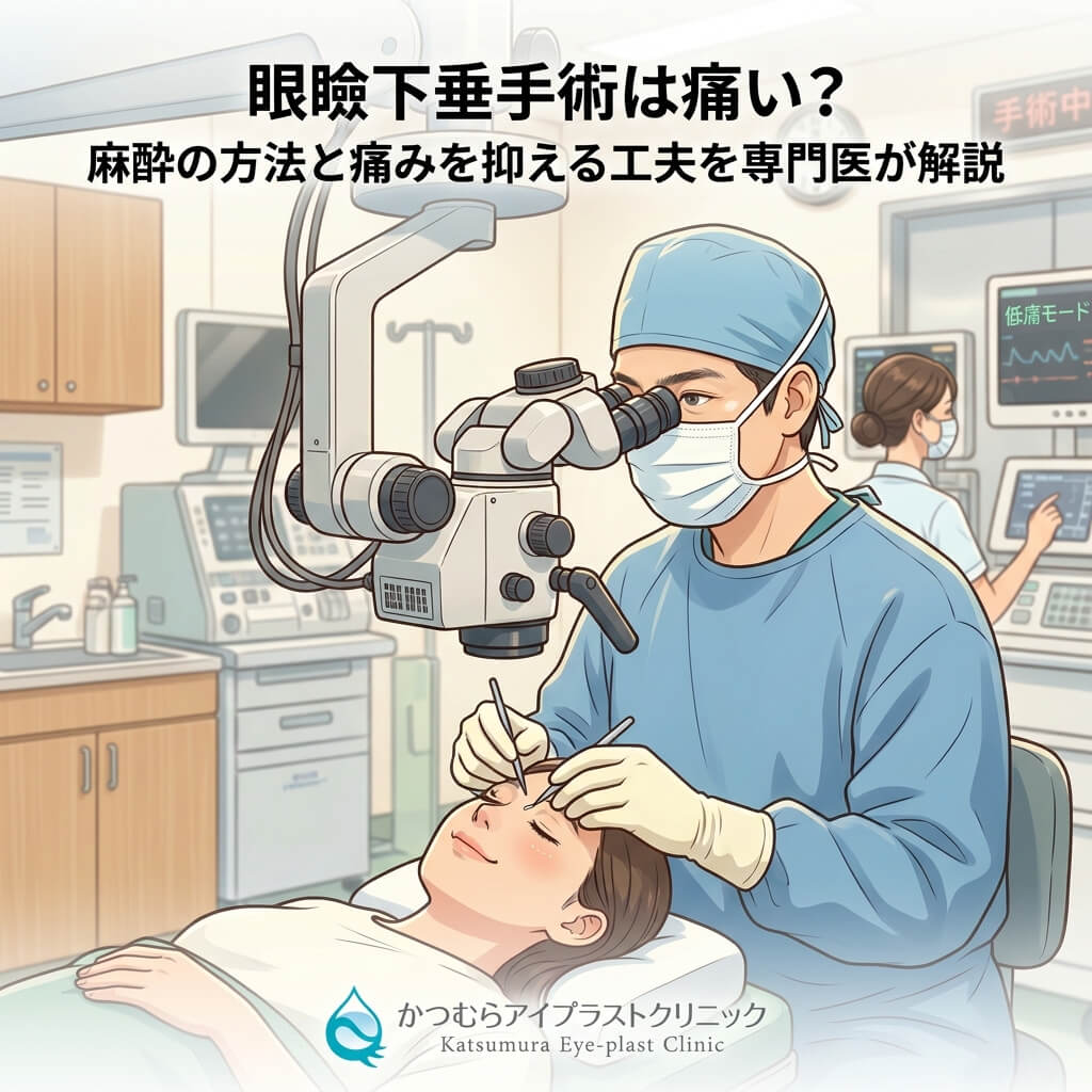 眼瞼下垂手術は痛い？