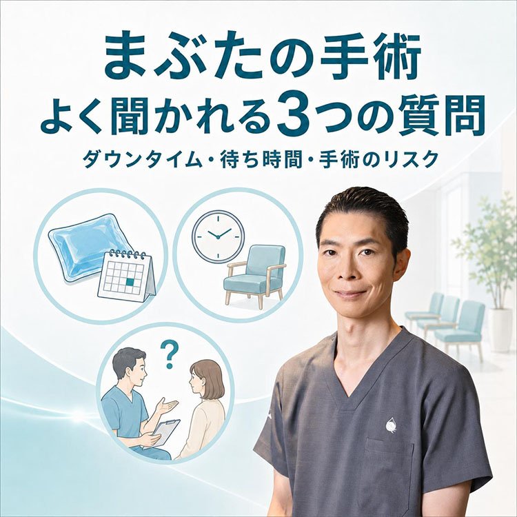 まぶたの手術 患者さんからよく聞かれる3つの質問