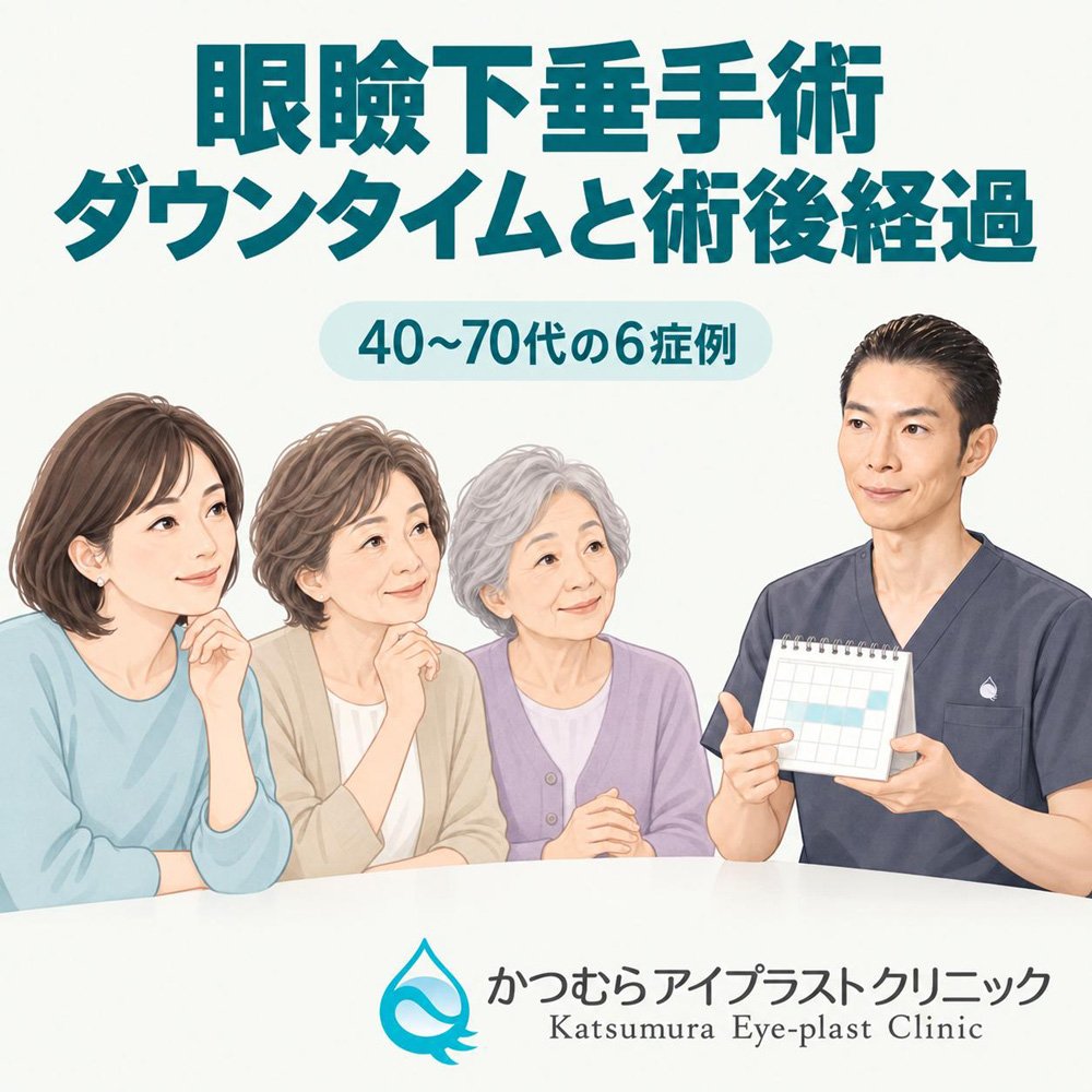 眼瞼下垂手術のダウンタイムと術後経過