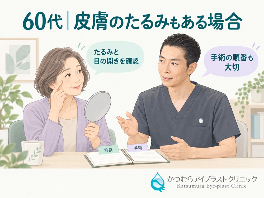 60代/皮膚のたるみもある場合