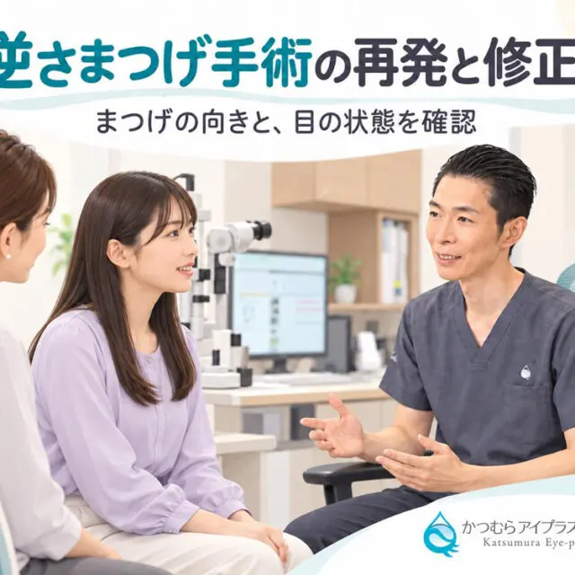 逆さまつげ手術の再発と修正