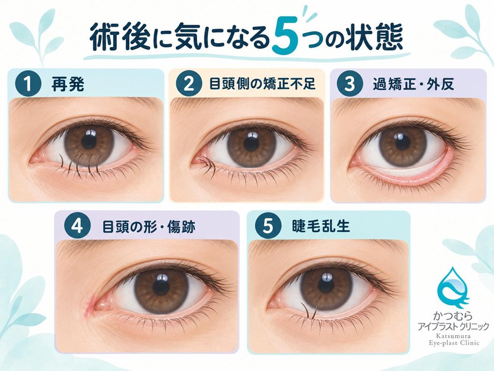 術後に気になる5つの状態