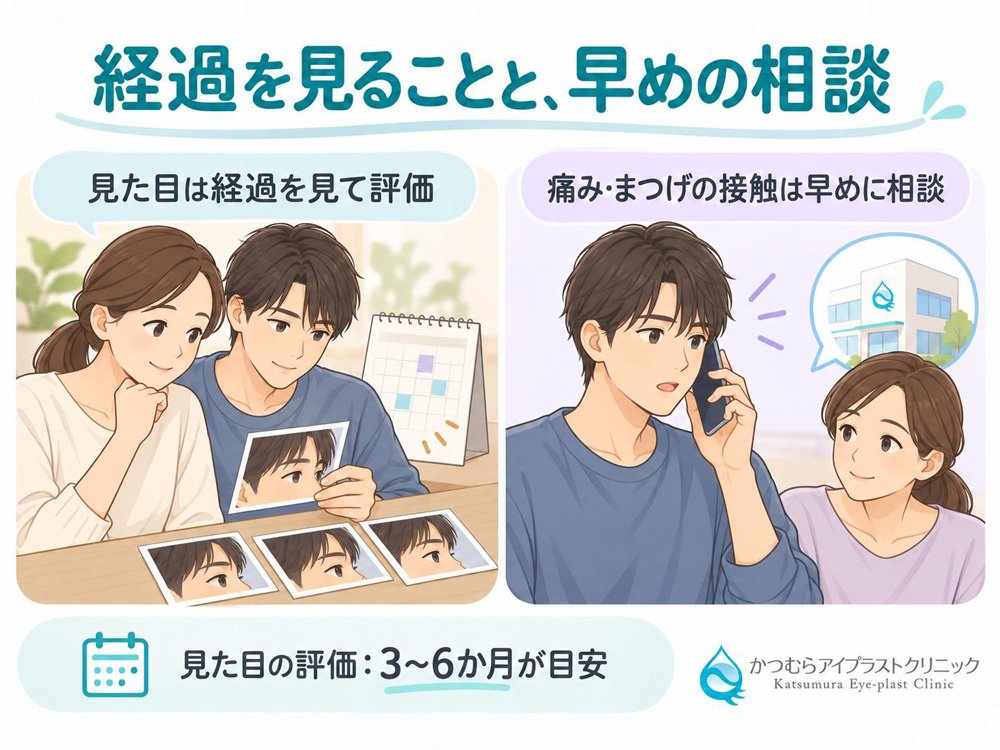 経過を見ることと早めの相談