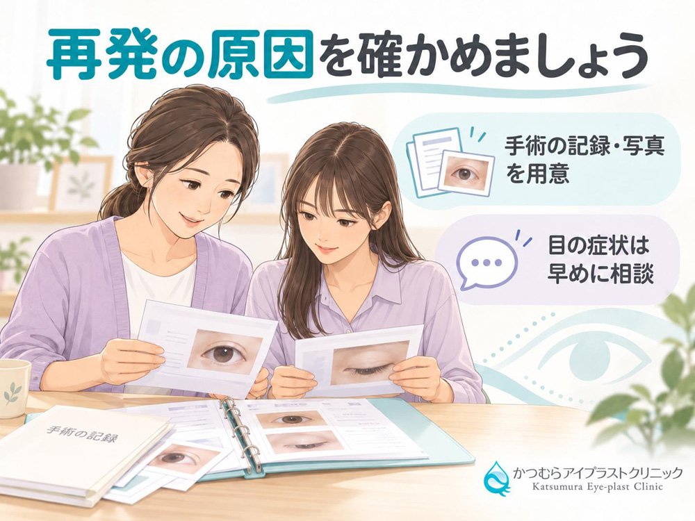 再発の原因を確かめましょう