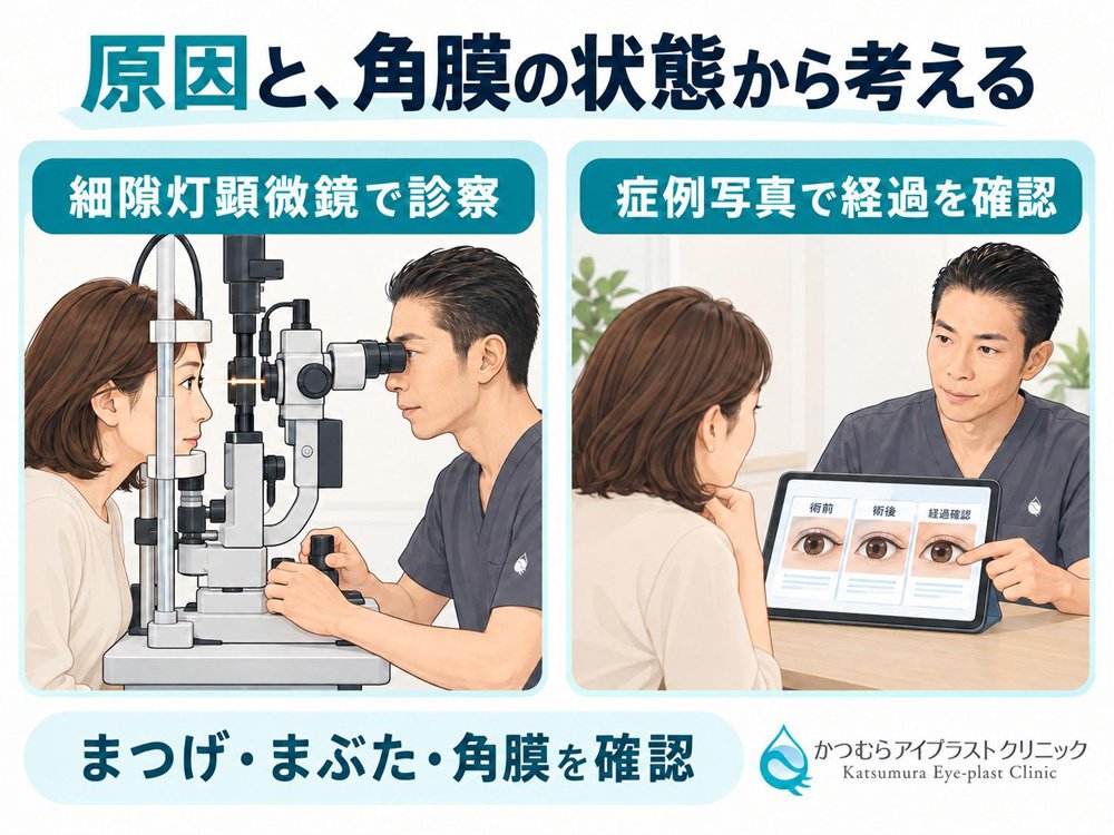 原因と角膜の状態から考える